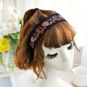 Lady Hairband Embroidery Floral (LHB8561)